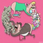 A triste realidade do mundo moderno nas ilustrações de Steve Cutts