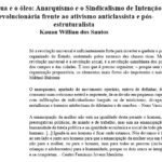 A água e o óleo: Anarquismo e o Sindicalismo de intenção Revolucionária frente ao ativismo anticlassista e pós-estruturalista